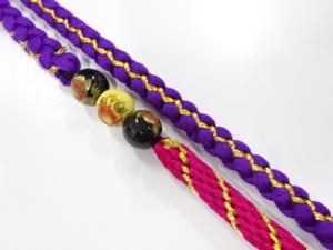 未使用品　正絹　振袖用　手組帯締め